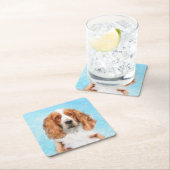 Welsh Springer Spanischmalerei - Original Dog Art Rechteckiger Pappuntersetzer (Vor Ort)