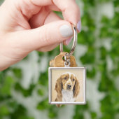 Welsh Springer Spanischmalerei - Original Dog Art Schlüsselanhänger (Hand)