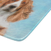 Welsh Springer Spanischmalerei - Original Dog Art Schneidebrett (Ecke)