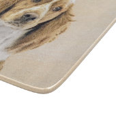 Welsh Springer Spanischmalerei - Original Dog Art Schneidebrett (Ecke)
