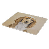 Welsh Springer Spanischmalerei - Original Dog Art Schneidebrett (Ecke)