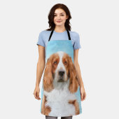 Welsh Springer Spanischmalerei - Original Dog Art Schürze (Getragen)
