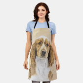 Welsh Springer Spanischmalerei - Original Dog Art Schürze (Getragen)