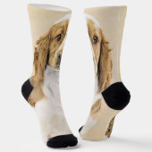 Welsh Springer Spanischmalerei - Original Dog Art Socken (Gewinkelt)