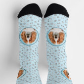 Welsh Springer Spanischmalerei - Original Dog Art Socken (Oben)