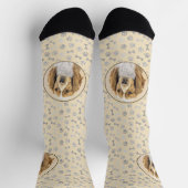 Welsh Springer Spanischmalerei - Original Dog Art Socken (Oben)