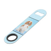 Welsh Springer Spanischmalerei - Original Dog Art Speed Flaschenöffner (Rückseite Schrägansicht)