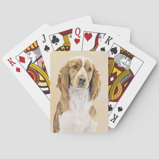 Welsh Springer Spanischmalerei - Original Dog Art Spielkarten (Rückseite)