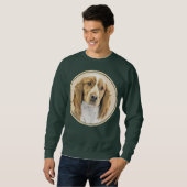 Welsh Springer Spanischmalerei - Original Dog Art Sweatshirt (Vorne ganz)