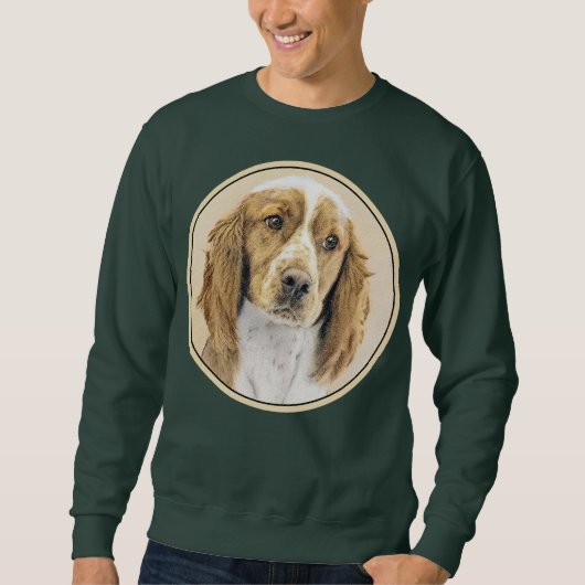 Welsh Springer Spanischmalerei - Original Dog Art Sweatshirt (Vorderseite)