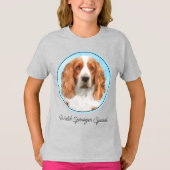 Welsh Springer Spanischmalerei - Original Dog Art T-Shirt (Vorderseite)