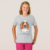 Welsh Springer Spanischmalerei - Original Dog Art T-Shirt (Vorne ganz)