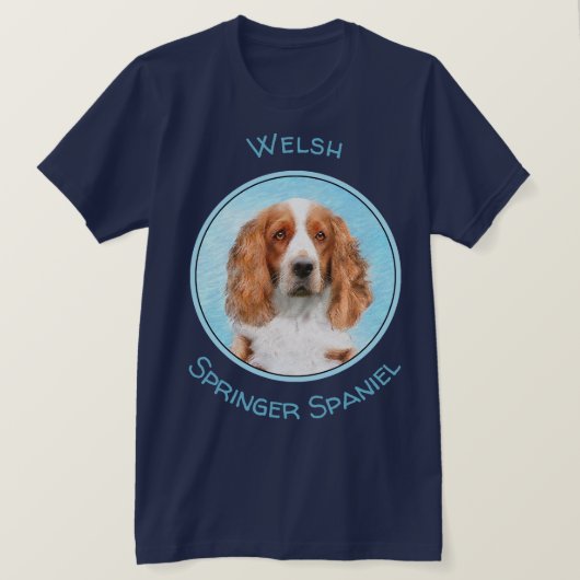 Welsh Springer Spanischmalerei - Original Dog Art T-Shirt (Design vorne)