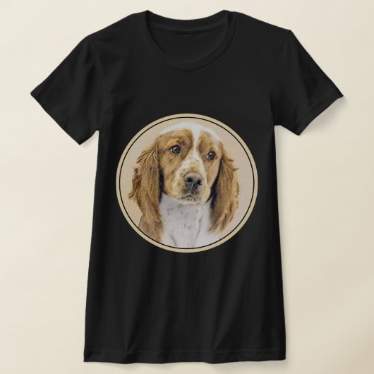 Welsh Springer Spanischmalerei - Original Dog Art T-Shirt (Ablage )
