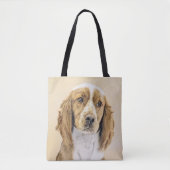 Welsh Springer Spanischmalerei - Original Dog Art Tasche (Vorderseite)