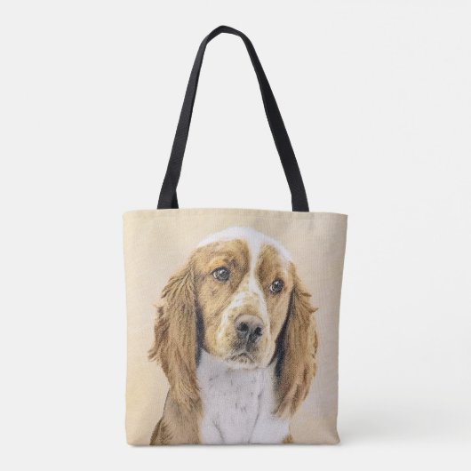 Welsh Springer Spanischmalerei - Original Dog Art Tasche (Rückseite)