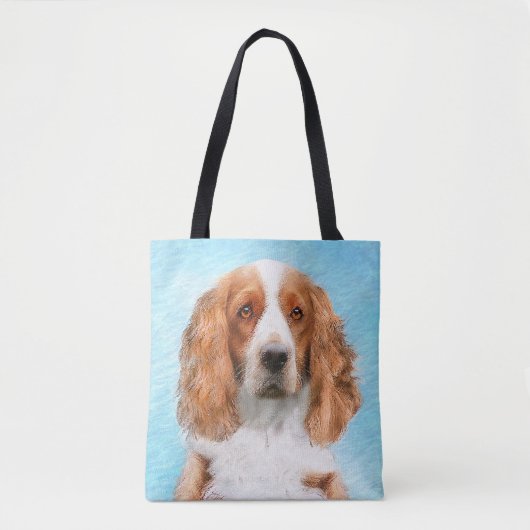 Welsh Springer Spanischmalerei - Original Dog Art Tasche (Vorderseite)