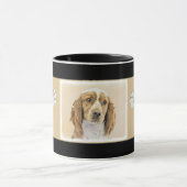 Welsh Springer Spanischmalerei - Original Dog Art Tasse (Zentrum)