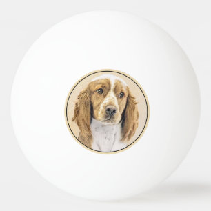 Welsh Springer Spanischmalerei - Original Dog Art Tischtennisball