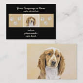Welsh Springer Spanischmalerei - Original Dog Art Visitenkarte (Vorne/Hinten)