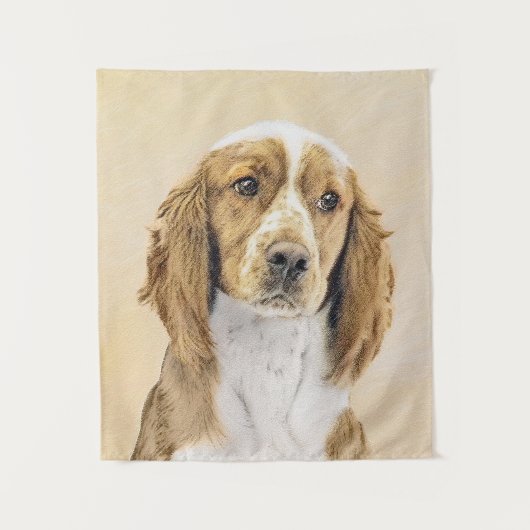 Welsh Springer Spanischmalerei - Original Dog Art Wandteppich (Vorderseite)