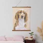 Welsh Springer Spanischmalerei - Original Dog Art Wandteppich Mit Holzrahmen (Schlafzimmer)