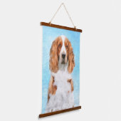 Welsh Springer Spanischmalerei - Original Dog Art Wandteppich Mit Holzrahmen (Gewinkelt)