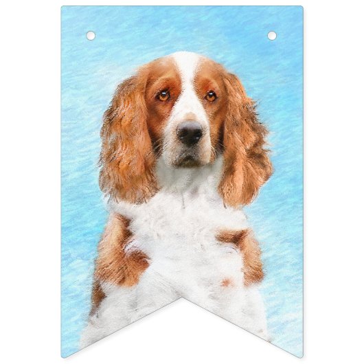 Welsh Springer Spanischmalerei - Original Dog Art Wimpelkette (Erste Fahne)