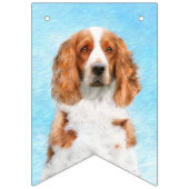 Welsh Springer Spanischmalerei - Original Dog Art Wimpelkette (Dritte Fahne)