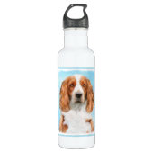 Welsh Springer Spanischmalerei - Original Hund Kun Edelstahlflasche (Vorderseite)