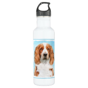 Welsh Springer Spanischmalerei - Original Hund Kun Edelstahlflasche