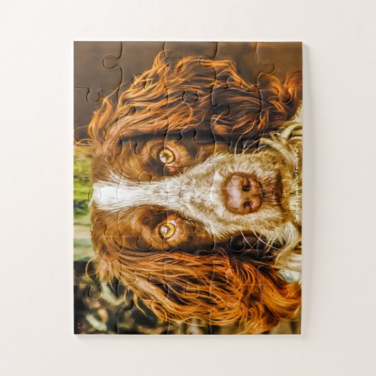 Welsh Springer unser Haustier Puzzle (Vertikal)
