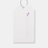 Welsh Tapestry Pattern, Pink Pack mit Geschenketik Geschenkanhänger (Vorderseite)