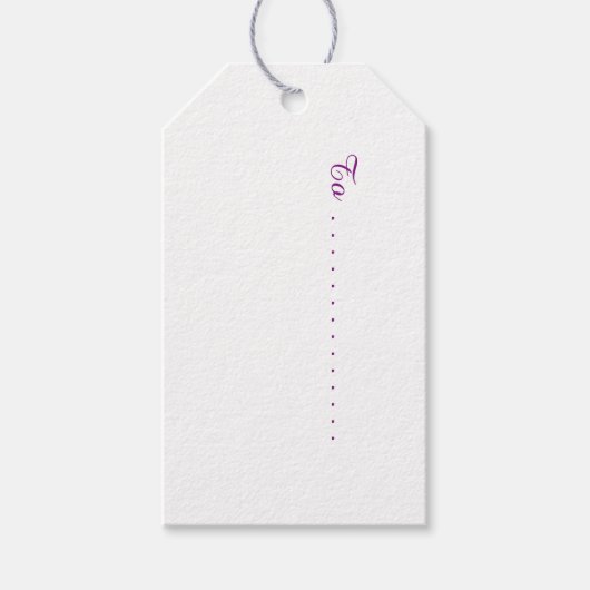 Welsh Tapestry Pattern, Pink Pack mit Geschenketik Geschenkanhänger (Vorderseite)