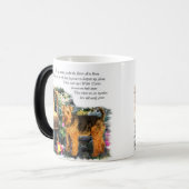 Welsh Terrier Art Geschenke Verwandlungstasse (Vorderseite Links)