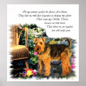 Welsh Terrier Art Print Poster (Vorne)
