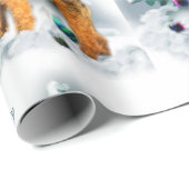 Welsh Terrier Christmas Geschenkpapier (Rolleneckpunkt)