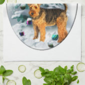 Welsh Terrier Christmas Handtuch (Gefaltet)