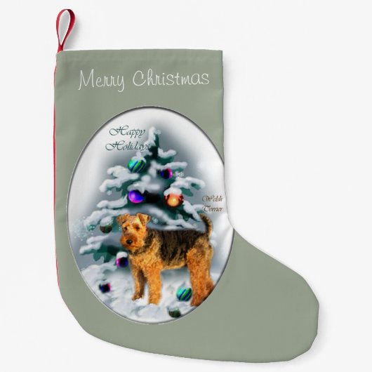 Welsh Terrier Christmas Kleiner Weihnachtsstrumpf (Vorderseite)
