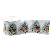 Welsh Terrier Christmas Ripsband (Spule)