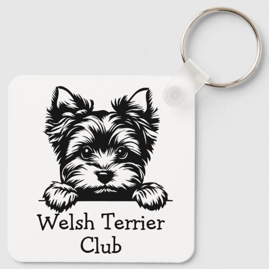 Welsh Terrier Club Schlüsselanhänger (Rückseite)