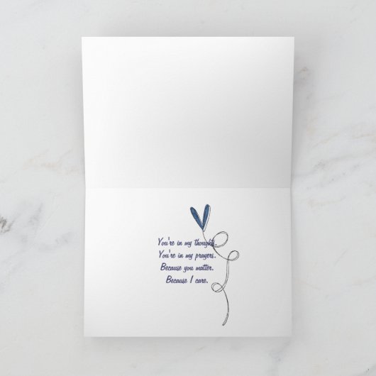 Welsh Terrier denkt an Sie Karte (Innenseite)