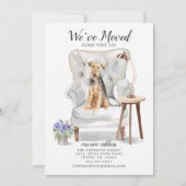 Welsh Terrier Dog Wir haben uns bewegt Bewegung An Ankündigung (Vorderseite)