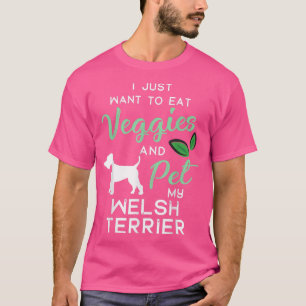 Welsh Terrier Funny Vegan Dog Lover Eigentümer Xma T-Shirt