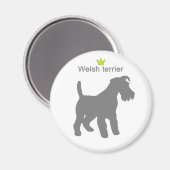 Welsh terrier g5 magnet (Vorderseite/Rückseite)