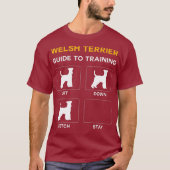 Welsh Terrier Guide to Training Dog Obedience T-Shirt (Vorderseite)
