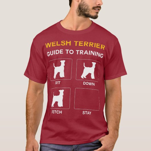 Welsh Terrier Guide to Training Dog Obedience T-Shirt (Vorderseite)