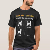 Welsh Terrier Guide to Training Dog Obedience T-Shirt (Vorderseite)
