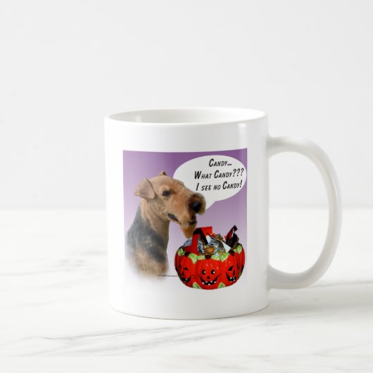 Welsh Terrier Halloween Candy Kaffeetasse (Rechts)