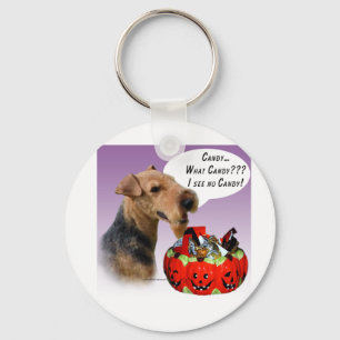 Welsh Terrier Halloween Candy Schlüsselanhänger